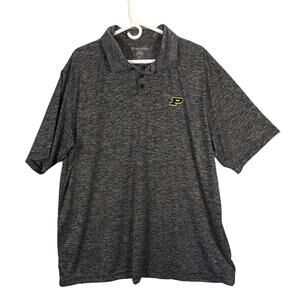 Purdue Boilermakers Shirt Mens 2XL Holloway Logo Gray Dri Excel Basketball Work